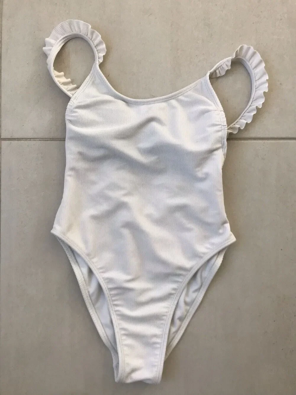 Xhilaration Swim One Piece Swimsuit Ribbed Ruffled Swimwear Beach Summer